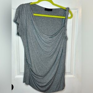 Gray, L, 1sleeve sleeveless, 2nd sleeve is short sleeve, great condition.